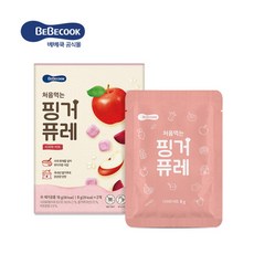 [베베쿡] 처음먹는 핑거퓨레 사과와 비트 1개, 8g