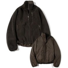 [텐바이텐] Reversible Boa Fleece Jumper Brown