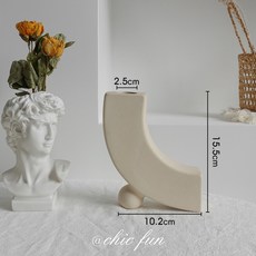 북유럽 심플 세라믹 무광 화병 드라이플라워 조화 베이직 오브제, C