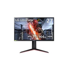 .co.jp 한정 LG 게이밍 모니터-UltraGear 27GN60R-B 27인치/풀HD/IPS/144Hz/1msGTG/G-SYNC Compatible FreeSync