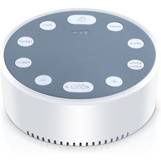 FirstE 무드등 LED 수유등 용 백색 소음 사운드 머신 6 가지 부드러운 사운드가있는 소형 여행용 USB 충전식 무드 야간 조명 3 디밍 모드 홈 오피스 타이머가있는 기계