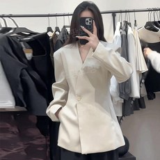 나의완벽한비서 7회 강지윤 노카라 캐주얼자켓 브이넥 하객룩 깔끔패션 코디 한지민