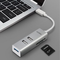 코시 C타입 USB 3.0 2.0 멀티 허브 OTG SD MicroSD 카드 리더 스마트폰 태블릿 노트북 맥북 포트 확장