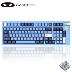 핫스왑키보드 MageGee MK98 무선 블루투스 키보드 E스포츠 게임 3 가지 모드 맞춤형 유선 98 키 핫 스왑 가능