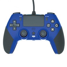 Ps4 용 Usb 게이밍 게이머 Pc 게임 컨트롤러 매크로 프로그래밍 패드 액세서리 진동 유선, 1개, 04 blue