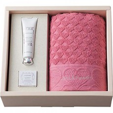 질 스튜어트 JILLSTUART 페이스 타올 & 핸드 크림 & 립밤 선물 세트 포장 된 (J-31), 단일상품