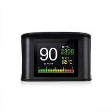 자동차 인테리어 헤드업 디스플레이 범용 디지털 HUD 스마트 시스템 P10 OBD2 차량 액세서리 과속 알람 시계, 1) P10, 1) P10