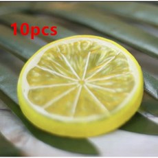 10pcs a lots Simulation lemon slices Fruit P graphy Props Lemon Slices Fake kits, 10pcs yellow