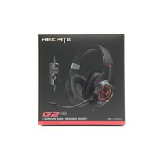 헤드폰 HECATE G2표준판 유선 마이크포함 통용 이어폰 게임 인기 컴퓨터 저음, C01-공식모델, T01-블랙색 전문