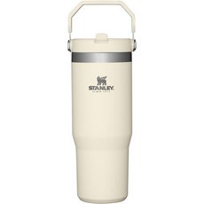 스탠리 보온보냉병 STANLEY IceFlow Stainless Steel Tumbler with Straw Vacuum Insulated Water Bottle for Home, 30 oz, Cream