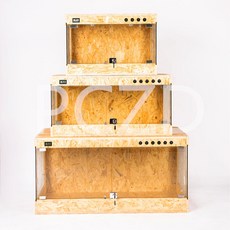도마뱀 사육장 거북이 거미 난방 파충류 상자 개구리, 업그레이드 60 x40 x40cm, 1개