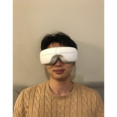 다휴사 무선 온열 눈마사지기 공기압 관자놀이 찜질, 흰색(White)