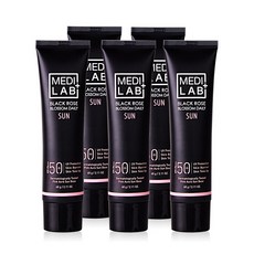 메디 랩 다마스크 장미 블랙로즈 핑크톤업 광채 블로썸 선크림 SPF 50+ / PA++++ (주름개선 미백 자외선 차단 3중 기능성), 5개, 60g