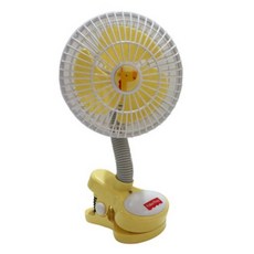 fisher-price 費雪 USB夾式風扇, 黃色, 1入