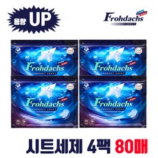 프로닥스 고농축 더블액션 클린코튼향 시트세제, 20개입, 4개