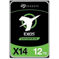 시게이트 Exos X14 12TB 하드 드라이브 7200RPM 헬륨 CMR