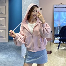 리틀마켓 / 벌룬 루즈핏 크롭 후드집업 (JUL A9AJI)