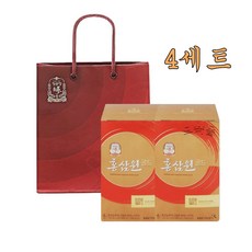 정관장 홍삼원 골드 6년근 홍삼 선물세트 + 쇼핑백, 4세트, 1.6L