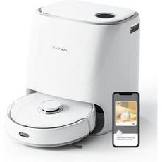 Narwal Freo 로봇 진공청소기 및 걸레 빗 세탁 건조 Dirt Sense Ultra Clean Auto Add LCD 디스플레이 스마트 스윙 아치형 경로 Wifi APP 제