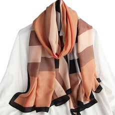 디아픽 2color 여성 봄 가을 겨울 체크 빅사이즈 스카프 숄