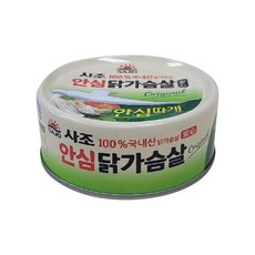 사조 안심 닭가슴살 통조림 안심따개 135g, 1개
