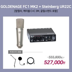 [홈레코딩팩 3-3] GOLDENAGE FC1 MK2 / Steinberg UR22C [악세사리포함 / 스탠드 BA-20], MK2 / UR22C [BA-20]