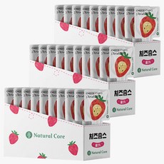 네츄럴코어 강아지 치즈 춥스, 딸기맛, 30개