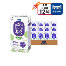 매일유업 소화가 잘되는 우유 저지방, 190ml, 12개 190ml, 12개