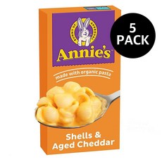 애니스 마카로니 앤 치즈 셸 숙성 체다 170g 5팩 Annies Macaroni and Cheese Shells Aged Cheddar, 5개