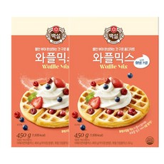 백설 와플믹스, 450g, 2개