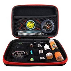 Wolfteeth Vapor Case 블랙 하드 쉘 증기 파우치 용품 구성 액세서리 Vape Bag Fits Coils Tank Holder Va, One Color, One Color_One Size