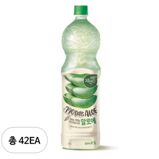 자연은 알로에 주스, 42개, 1.5L