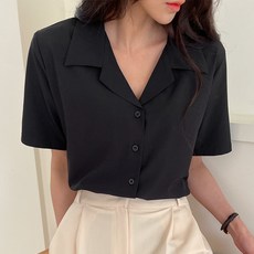 브이넥블라우스
