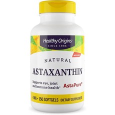 Healthy Origins Astaxanthin (Complex) 4 mg - Supports Heart Health Immune System & Joint Health -, 1개, 150정