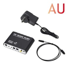 5.1 채널 HD 디코더 SPDIF 동축 RCA DTS AC3 광학 디지털 증폭기 아날로그 변환 tv용 6RCA, 05 with AU Plug