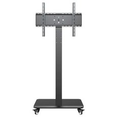 이동식 TV 스탠드 거치대 티비 티비선반거치대 삼성 LG 호환 32~65인치, 32-70인치 고정 (상부트레이 포함), 블랙 32-70인치