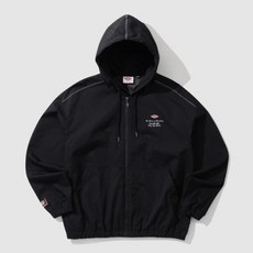 엄브로 바람막이 HBL OG 오버핏 후드집업 셋업 자켓 블랙(UP121CJK22)