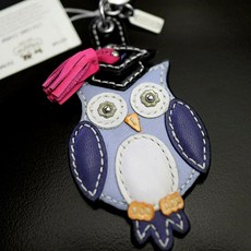 261787 코치 93164 Bird 키체인 Graduation OWL 가죽 키링 KEY FOB