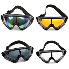 새로운 오토바이 액세서리 스키 스노우 보드 방진 아이 안경 선글라스 렌즈 프레임 고글 5 색|motorcycle glasses goggles|motorcycle gogglesg, 단일, 1개, Yellow