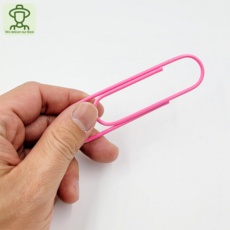 [GMD]대형 디자인 칼라 클립 10cm 왕클립 빅클립 큰클립, 1통, 10개