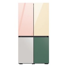삼성전자 RF60A91D1AP 비스포크 냉장고 1등급 키친핏 615L 21년 신모델, 코타2+글램/새틴2