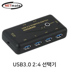 NETmate USB3.0 2대4 수동 선택기, 지니샵 본상품선택