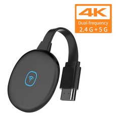 무선 디스플레이 수신기 5G WiFi hdmi 무선 4K 모바일 화면 캐스트 미러링 어댑터 Dongle for iPhone Mac iOS Android to TV|무선 어댑터|, 1080P 2.4G - black
