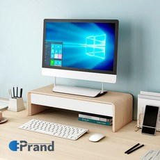프랜디 소나무 원목 서랍형 컴퓨터 모니터 받침대 선반 D2, 서랍형모니터받침대D2, 1개