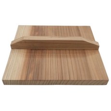 우드 전나무 냄비 뚜껑 사각 손잡이 덮개 프라이팬 조림 원목 천연목 커버, 33x33CM, 1개