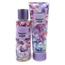 Victorias 시크릿 슈가 하이 바디 미스트와 향수 로션 세트 Secret Sugar High Body Mist and Fragrance Lotion Set