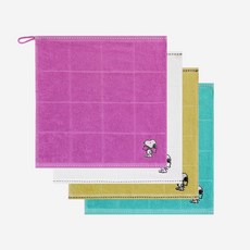 송월타월 스누피 왕리본36 주방고리손수건, 터키스, 1개