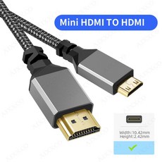 AIXXCO-1m 1.5m 2m 3m 마이크로 HDMI 4K/60Hz 3D HDMI-HDMI 케이블 GoPro 소니 프로젝터용 Male-Male