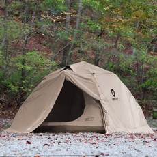 로티캠프 컴포트 텐트 2인 방수 플라이 방한 커버, 탄