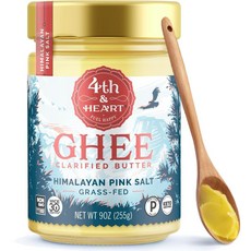 4th 앤드 하트 히말라야 핑크 솔트 그래스 페드 기 버터, 255g, 3개